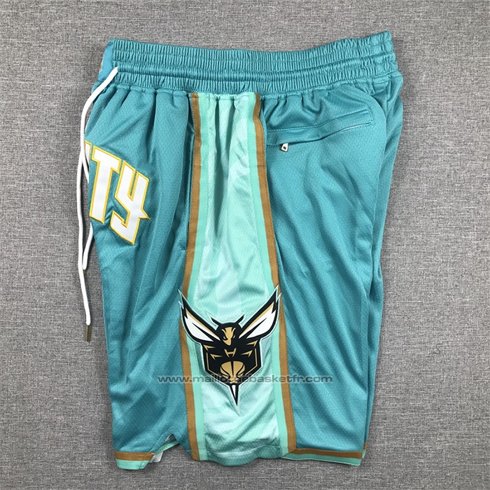 Short Charlotte Hornets Ville Just Don 2023-24 Vert